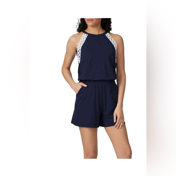 Lilly Pulitzer Pants - 🌴Lilly Pulitzer Blue Romper•Sz Medium🌴